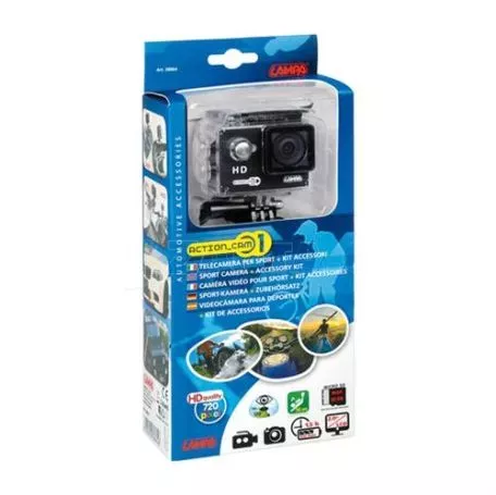 Lampa Κάμερα Sports ACTION-CAM1 Αδιάβροχη με οθόνη 720PIXEL 2,0'' LCD 60x32x42mm L3886.4 
