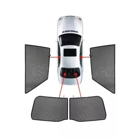 CarShades ΚΟΥΡΤΙΝΑΚΙΑ ΜΑΡΚΕ CAR SHADES ΓΙΑ VOLVO S60 4D 2010>  - 4 ΤΕΜ. PVC.VOL-S60-4-B 