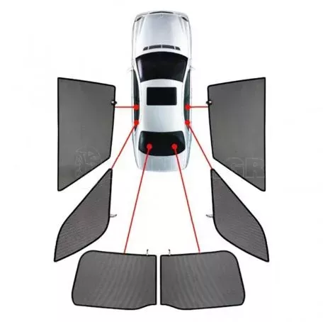 CarShades ΚΟΥΡΤΙΝΑΚΙΑ ΜΑΡΚΕ CAR SHADES ΓΙΑ DACIA DUSTER 5D 2018> - 6 ΤΕΜ. PVC.DAC-DUST-5-B 