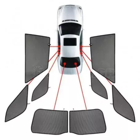 CarShades ΚΟΥΡΤΙΝΑΚΙΑ ΜΑΡΚΕ CAR SHADES ΓΙΑ MERCEDES GLC COUPE 5D 2016-2022- 8 ΤΕΜ. PVC.MB-GLCC-5-A 