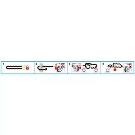 Lampa Αντικλεπτική Κουλούρα  C-Lock 150R απο Χάλυβα 150cm 9063.2-LM 