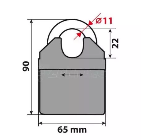 Lampa Αντικλεπτική Κουλούρα  C-Lock 150R απο Χάλυβα 150cm 9063.2-LM 