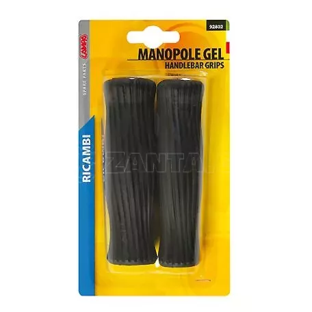 Lampa ΧΕΙΡΟΛΑΒΕΣ ΠΟΔΗΛΑΤΟΥ 130+130mm 22mm ΜΑΥΡΑ (ΕΠΙΛΟΓΗ 2 ΣΧΕΔΙΩΝ) GEL MAN-2 2ΤΕΜ 9280.2-LB 