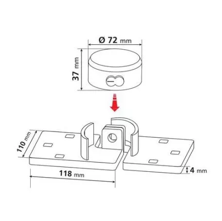 Lampa ΚΛΕΙΔΑΡΙΑ ΓΙΑ CONTAINER ΜΕ ΚΛΕΙΔΙ ZANNA TYTAN ΑΠΟ ΑΝΟΞΕΙΔΩΤΟ ΑΤΣΑΛΙ L9795.5 
