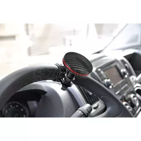 Lampa ΤΕΜΠΕΛΗΣ ΤΙΜΟΝΙΟΥ SPINNY LINE 60mm ΓΙΑ ΤΙΜΟΝΙΑ 30>37mm (ΜΑΥΡΟ CARBON ΜΕ ΚΟΚΚΙΝΗ ΡΙΓΑ) L0013.9 