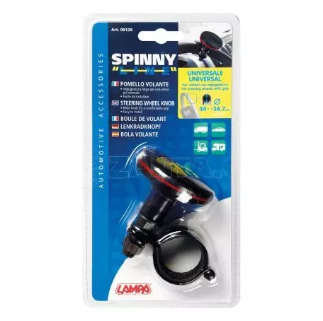 Lampa ΤΕΜΠΕΛΗΣ ΤΙΜΟΝΙΟΥ SPINNY LINE 60mm ΓΙΑ ΤΙΜΟΝΙΑ 30>37mm (ΜΑΥΡΟ CARBON ΜΕ ΚΟΚΚΙΝΗ ΡΙΓΑ) L0013.9 