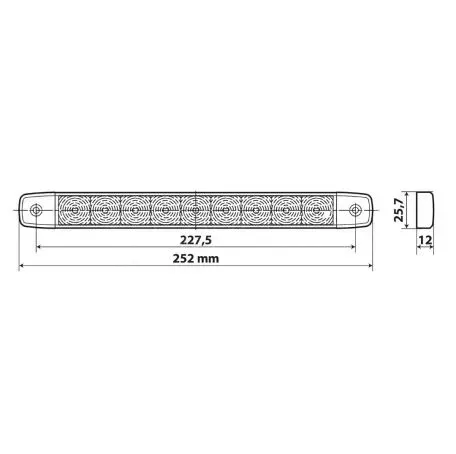 Lampa ΦΩΣ ΟΓΚΟΥ 9/32V ILLUMI ΜΕ 9 SMD LED 2 ΧΡΗΣΕΙΣ ΘΕΣΕΩΣ/STOP (ΚΟΚΚΙΝΟ/ΑΔΙΑΒΡΟΧΟ) - 1 ΤΕΜ. L4154.2 
