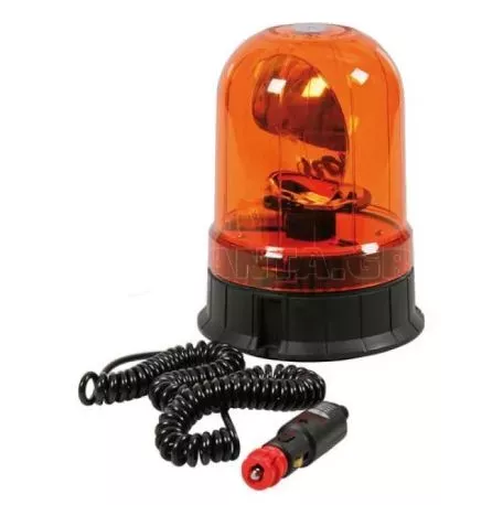 Lampa Φάρος RH-2 12V/24V Μαγνητικός με φις αναπτήρα Πορτοκαλί 130x195mm L7300.1 