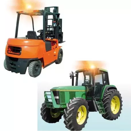 Lampa Φάρος RH-2 12V/24V Μαγνητικός με φις αναπτήρα Πορτοκαλί 130x195mm L7300.1 