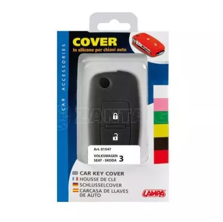 Lampa TYPE-3 ΚΑΛΥΜΜΑ ΚΛΕΙΔΙΩΝ ΣΙΛΙΚΟΝΗΣ ΜΑΥΡΟ ΧΡΩΜΑ ΓΙΑ SEAT/SKODA/VW -1ΤΕΜ. L0154.7 