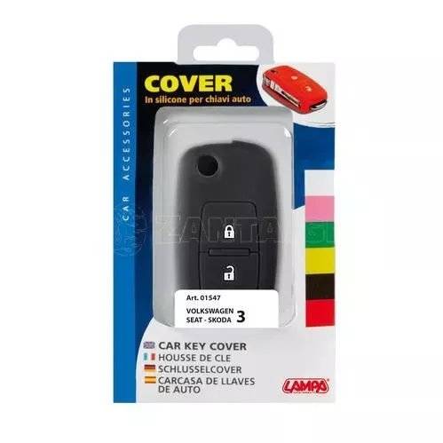 Lampa TYPE-3 ΚΑΛΥΜΜΑ ΚΛΕΙΔΙΩΝ ΣΙΛΙΚΟΝΗΣ ΜΑΥΡΟ ΧΡΩΜΑ ΓΙΑ SEAT/SKODA/VW -1ΤΕΜ. L0154.7