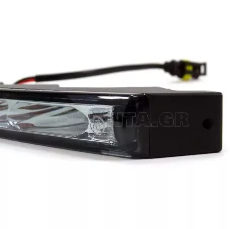 AMIO ΦΩΤΑ ΗΜΕΡΑΣ DRL 12/24V 12W 8LED(1,5W ANA LED) 1200Lm 170x22x60mm 2ΤΕΜ 01526/AM 