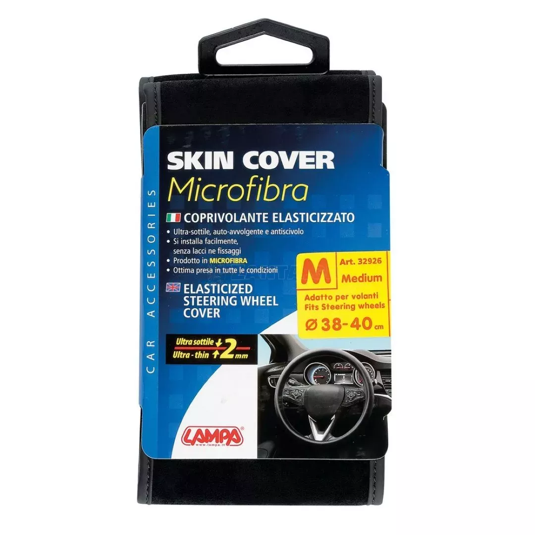 Lampa ΚΑΛΥΜΜΑ ΤΙΜΟΝΙΟΥ SKIN-COVER ΜΙΚΡΟΦΙΜΠΡΑ 38/40cm (M) ΜΑΥΡΟ ΕΛΑΣΤΙΚΟ 2mm ΠΑΧΟΣ L3292.6