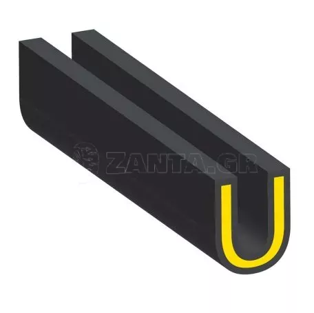 Lampa ΠΡΟΣΤΑΤΕΥΤΙΚΟ ΠΟΡΤΑΣ ARMOURED PROTECTOR ΛΑΣΤΙΧΕΝΙΟ ΜΕ ΕΣΩΤΕΡΙΚΟ ΛΑΜΑΚΙ 500cm ΜΑΥΡΟ 1ΤΕΜ. L2083.2 