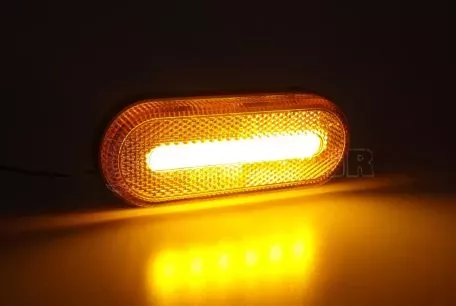 AMIO ΦΩΣ ΟΓΚΟΥ ΦΟΡΤΗΓΟΥ LED ΠΟΡΤΟΚΑΛΙ ΟΒΑΛ 10-30V 124x49x22mm ΑΔΙΑΒΡΟΧΟ OM-01-O AMIO 1ΤΕΜ. 02374/AM 