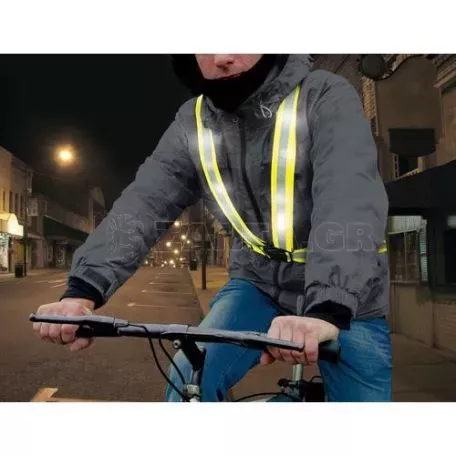 Lampa ΑΝΑΚΛΑΣΤΙΚΗ ΖΩΝΗ X-BELT ΜΕ ΧΙΑΣΤΙ ΤΙΡΑΝΤΕΣ (ΦΩΣΦΟΡΙΖΕ/ΚΙΤΡΙΝΟ/ΠΟΛΥΕΣΤΕΡΙΚΟ) - 1 ΤΕΜ. 9141.0-LM 