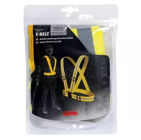Lampa ΑΝΑΚΛΑΣΤΙΚΗ ΖΩΝΗ X-BELT ΜΕ ΧΙΑΣΤΙ ΤΙΡΑΝΤΕΣ (ΦΩΣΦΟΡΙΖΕ/ΚΙΤΡΙΝΟ/ΠΟΛΥΕΣΤΕΡΙΚΟ) - 1 ΤΕΜ. 9141.0-LM 