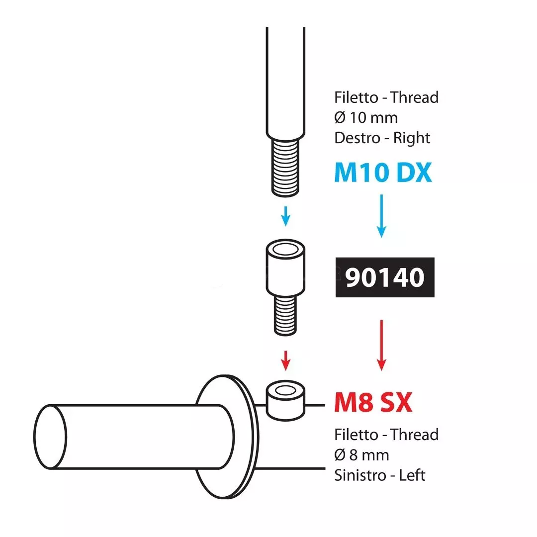 Lampa ΑΝΤΑΠΤΟΡΑΣ ΓΙΑ ΚΑΘΡΕΠΤΗ ΜΗΧΑΝΗΣ M10DX>M8SX -1ΤΕΜ 9014.0-LM