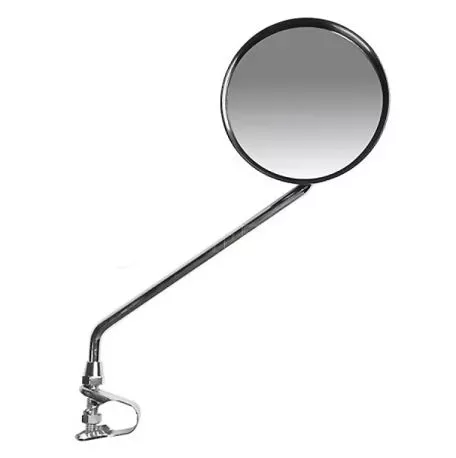Lampa Καθρέπτης Ποδηλάτου De-Luxe Ασημί/Μαύρο - Διάμμετρος 10cm 9335.1-LB
