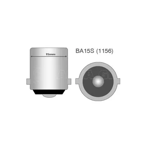 M-tech R5W/R10W 12V BA15s LED 5xSMD5050 ΛΕΥΚΟ (ΜΟΝΟΠΟΛΙΚΟ) BLISTER 2ΤΕΜ. M-TECH LB075W/MT 
