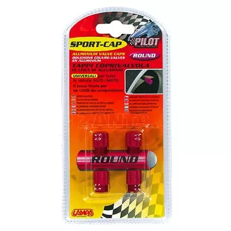 Lampa ΚΑΠΑΚΙΑ ΒΑΛΒΙΔΩΝ SPORT-CAP ΚΟΚΚΙΝΟ 4ΤΕΜ. 0250.2-LM 